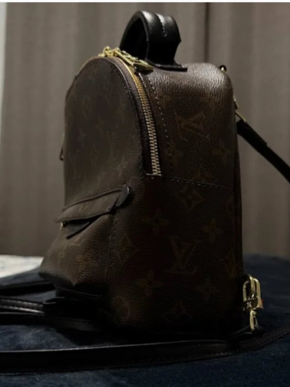 Women's Mini Backpack Purse Brown Monogram Convertible Crossbody Bag